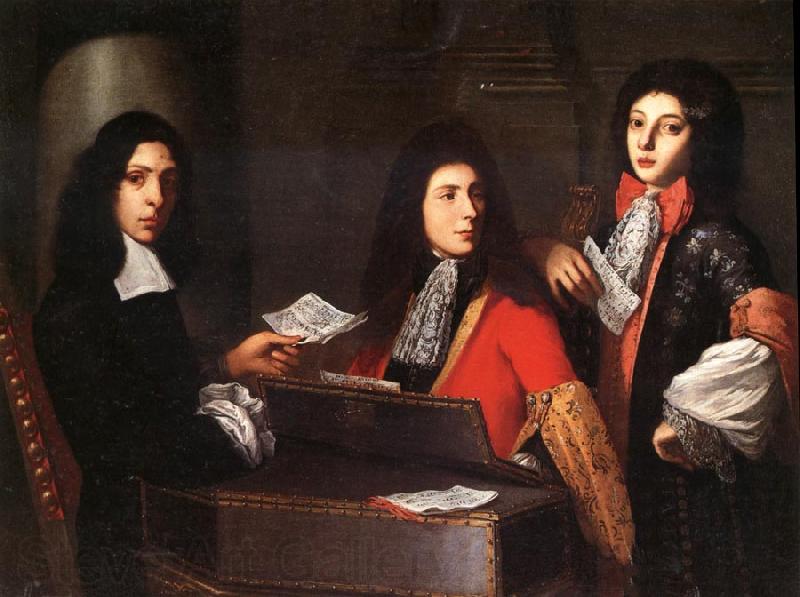 Anton Domenico Gabbiani Portrait of Musicians at the Medici Court Norge oil painting art